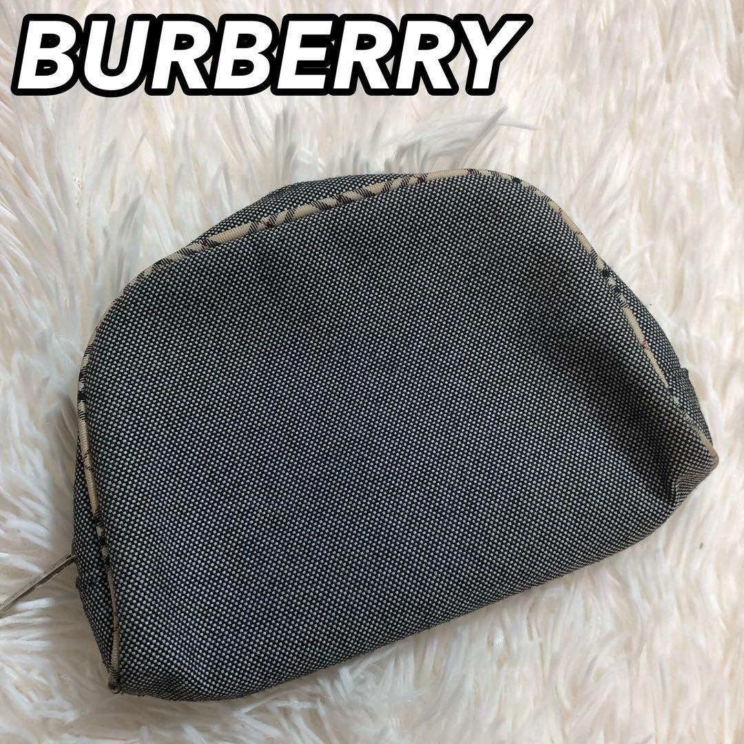 1スタ BURBERRY バーバリー ポーチ 小物入れ 収納ケース ノバチェック ノヴァ柄 グレー ユニセックス レディース 女性 メンズ 男性_画像1