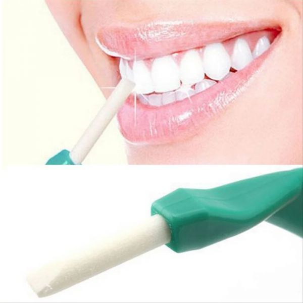 送料無料 歯を白くする 歯の消しゴム ナノ ホワイトニング ブラシ 歯をきれいに 洗浄 本体+交換カートリッジ付 25枚 セット_画像8