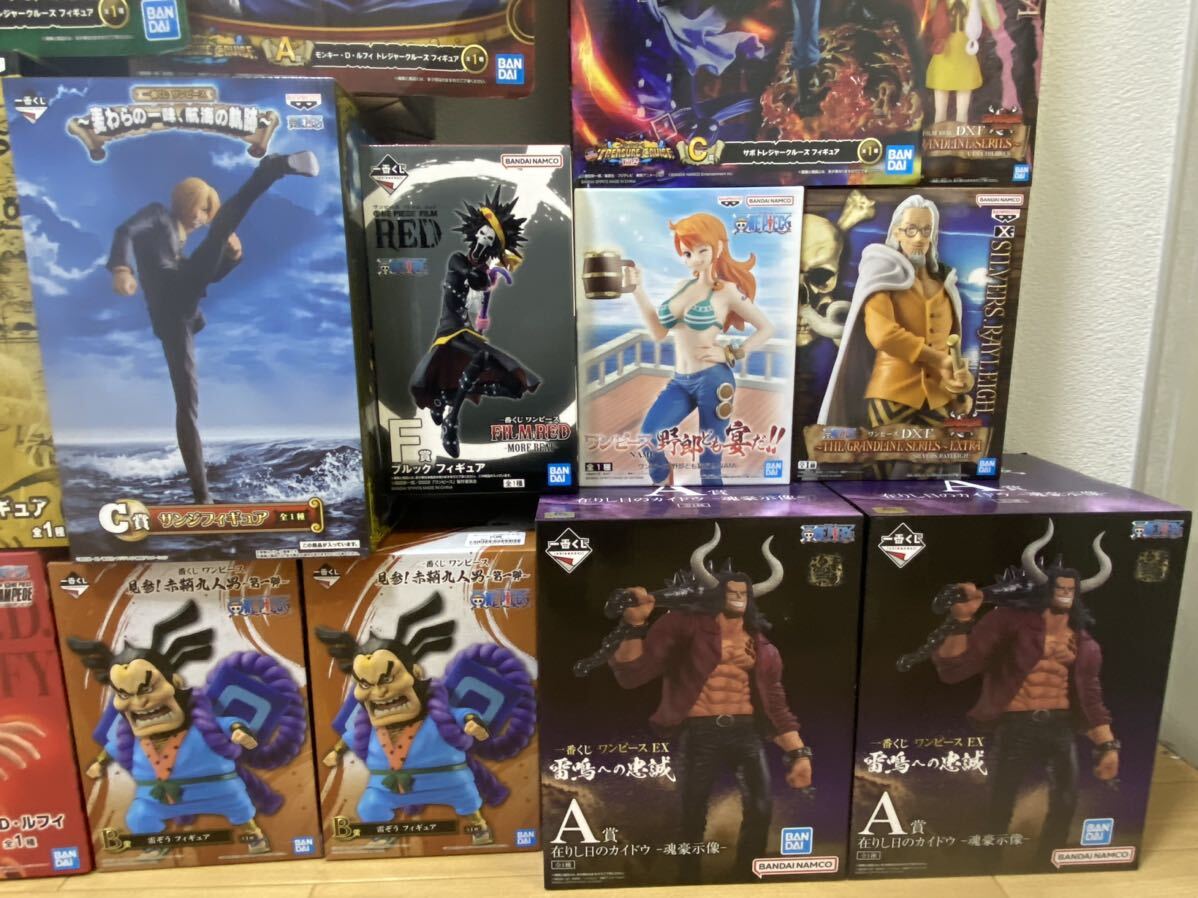 ワンピース一番くじ等フィギュア 未開封 大量21体 まとめ売り ONE PIECE DXF ルフィ サンジ ゾロ ウソップ ロー カイドウ おでん らいぞう_画像6