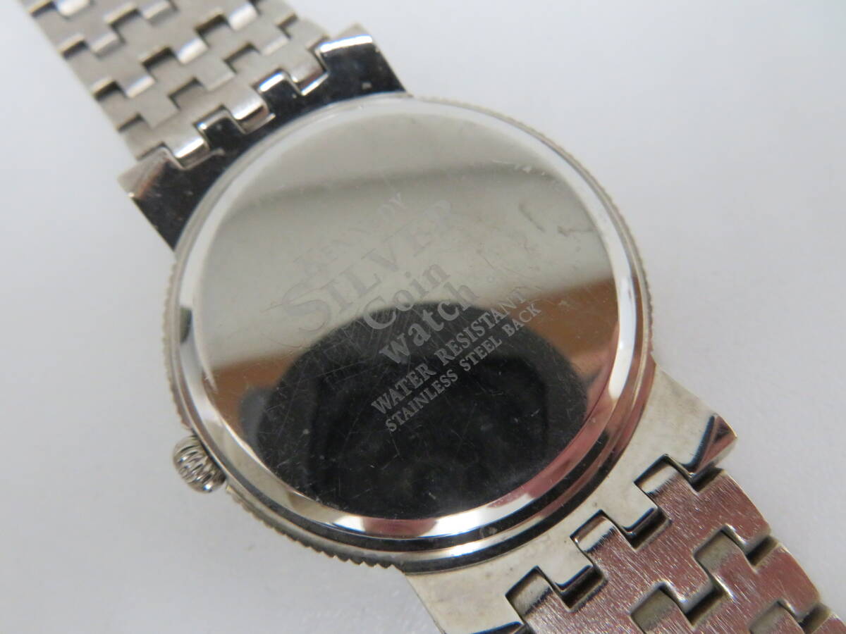 ケネディ シルバー コイン ウォッチ クォーツ時計 動作品 銀貨 Kennedy Silver Coin Watchの画像9
