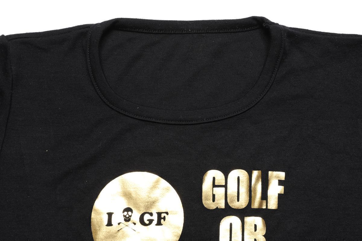 1円★MARK&LONA マーク＆ロナ★GOLF OR DIE I LOVE GOLF半袖Tシャツ36★S【正規品】ブラック黒【本物保証】レア★完売★正規品★美品_画像4