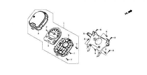 AF75 純正 ヘッドライト TACT フロントコンビネーション ライトユニット 新品 タクト AF79 ベーシック 取寄せ .gja_ＡＦ75　Ｆ-2　メーター