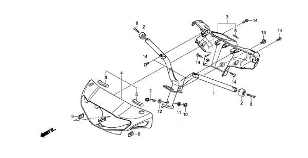 AF75 純正 ヘッドライト TACT フロントコンビネーション ライトユニット 新品 タクト AF79 ベーシック 取寄せ .gja_ＡＦ75　Ｆ-9　ハンドル