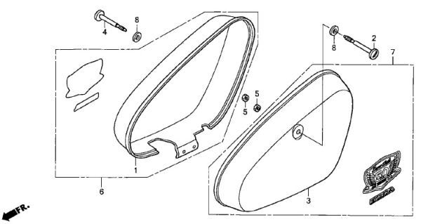 AA01 カブ号 純正 フロント カバー エンブレム CUB 立体商標登録 ステッカー Cub スーパーカブ号 シール C50 C70 C90 リトルカブ .gcn.y_AA01　FI F-14