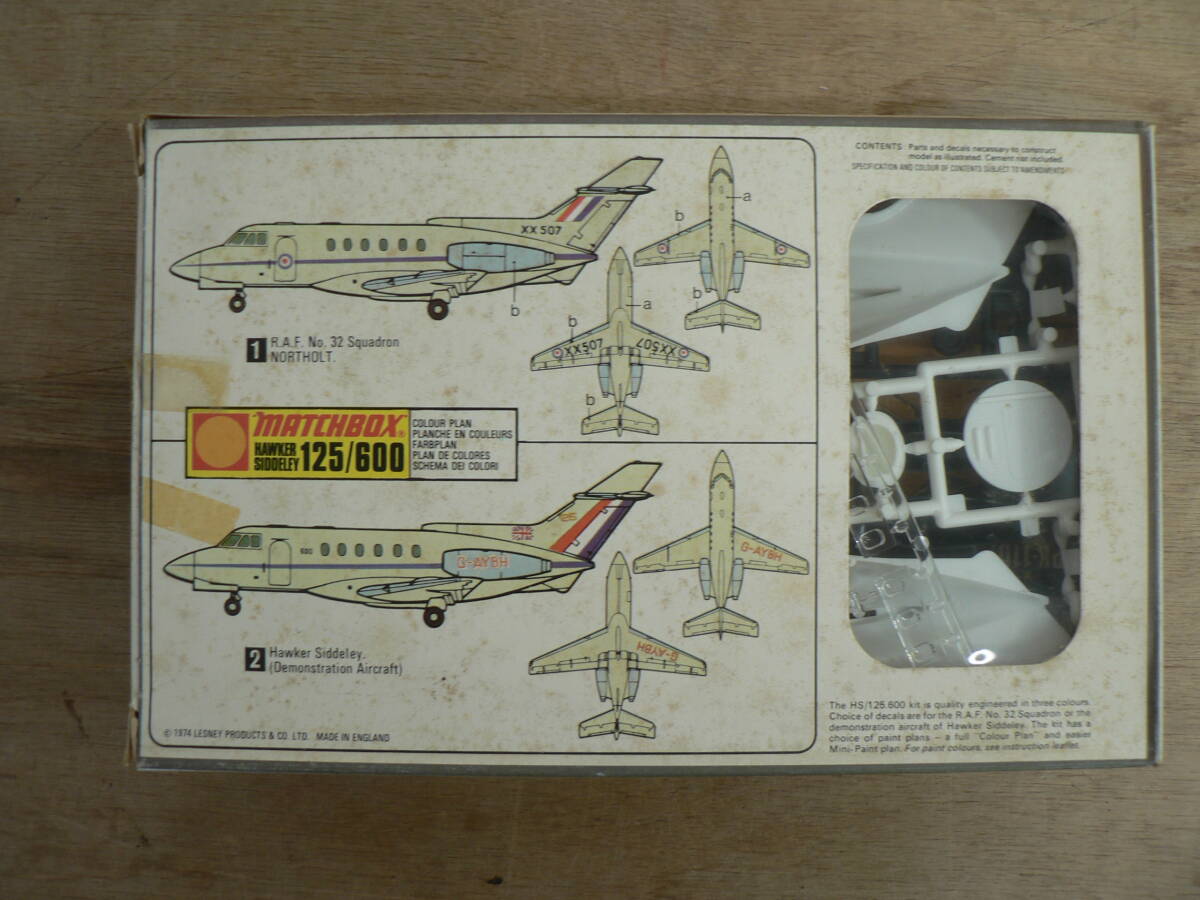 BBP265 未開封 プラモデル MATCHBOX 1/72 HAWKER SIDDELEY 125/600 PK-110 ホーカー・シドレー・ドミニ_画像4