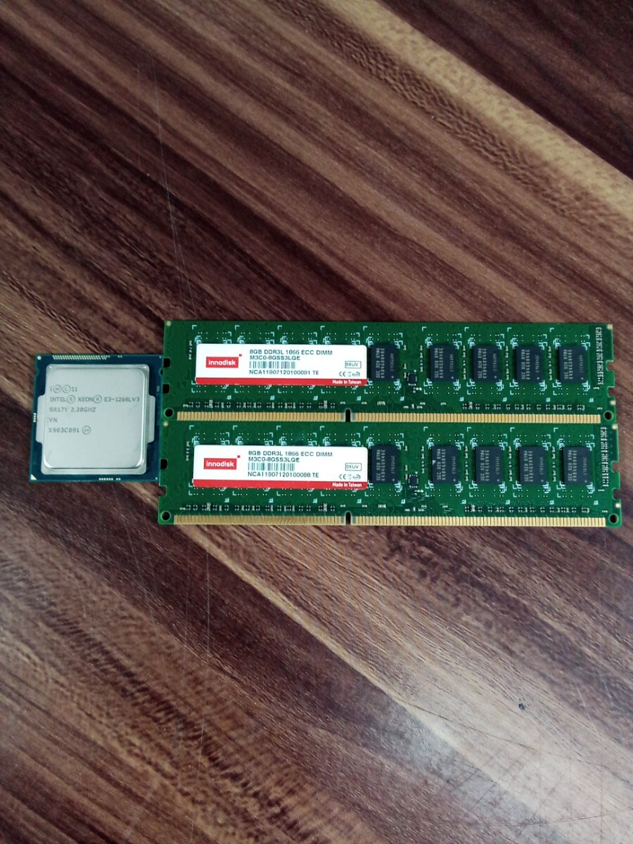 NAS 本体のみ( CPU XEON E3-1268L V3 ・メモリ DDR3L 16GB )HDD無 中古品