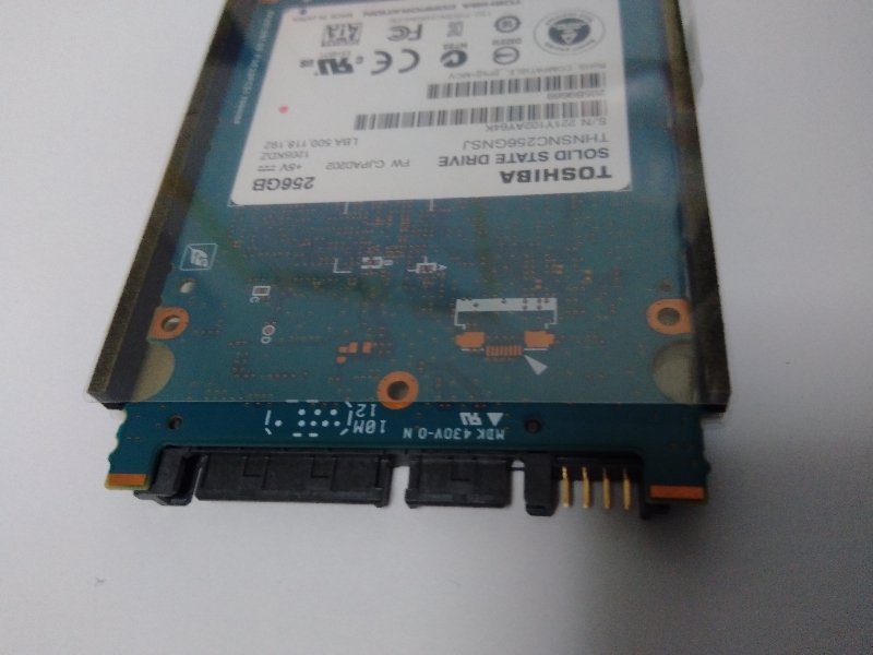 ■ SSD ■ 256GB （1329時間） Panasonic製東芝基板 (その3) 正常判定  送料無料の画像6
