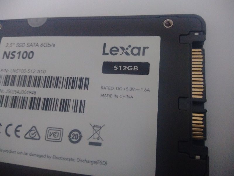 ■ SSD ■ 512GB （1205時間）　Lexar　正常判定　　送料無料_画像3