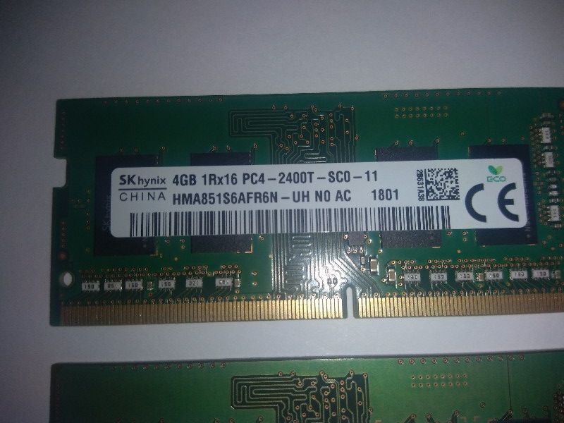  【 6枚セット 】 合計24GB＝4GB×6枚＝揃いペアが三組／ DDR4-2400 PC4-19200 SK hynix ／送料無料の画像2