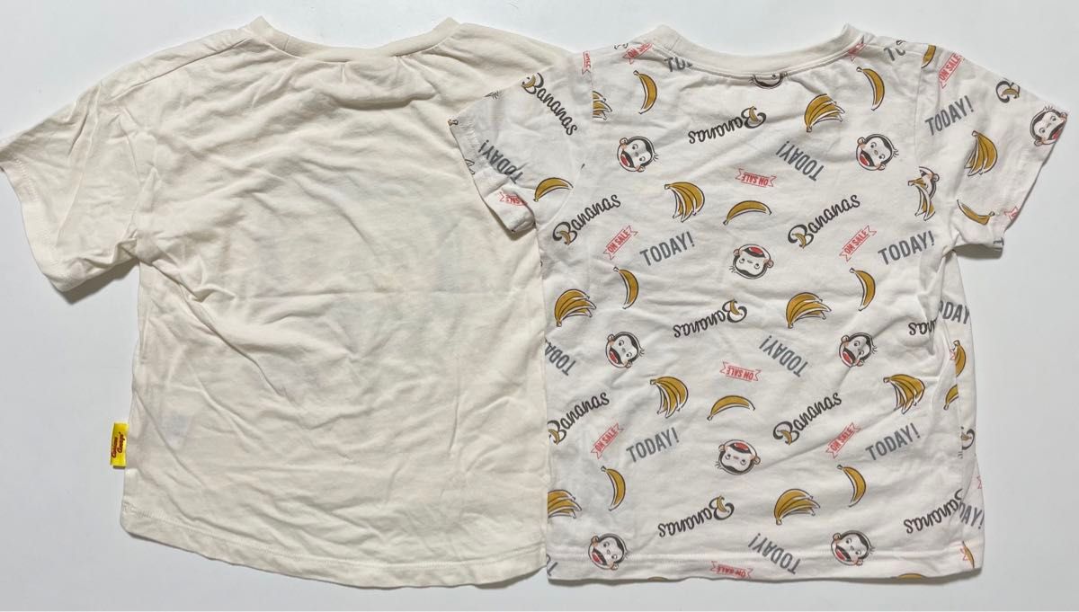 ★おさるのジョージ　半袖Tシャツ　100/110サイズ　2枚セット　半袖　綿素材　子供服　キッズ　キャラクター
