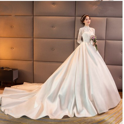  свадебное платье глянец есть атлас ткань train модель выполненный под заказ возможность свадьба ... 2 следующий . передний ..YLH160