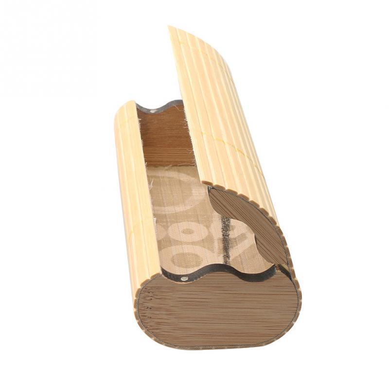 男性女性竹木製サングラスボックスヴィンテージハンドメイドフレームメガネケースYWQ998_画像2