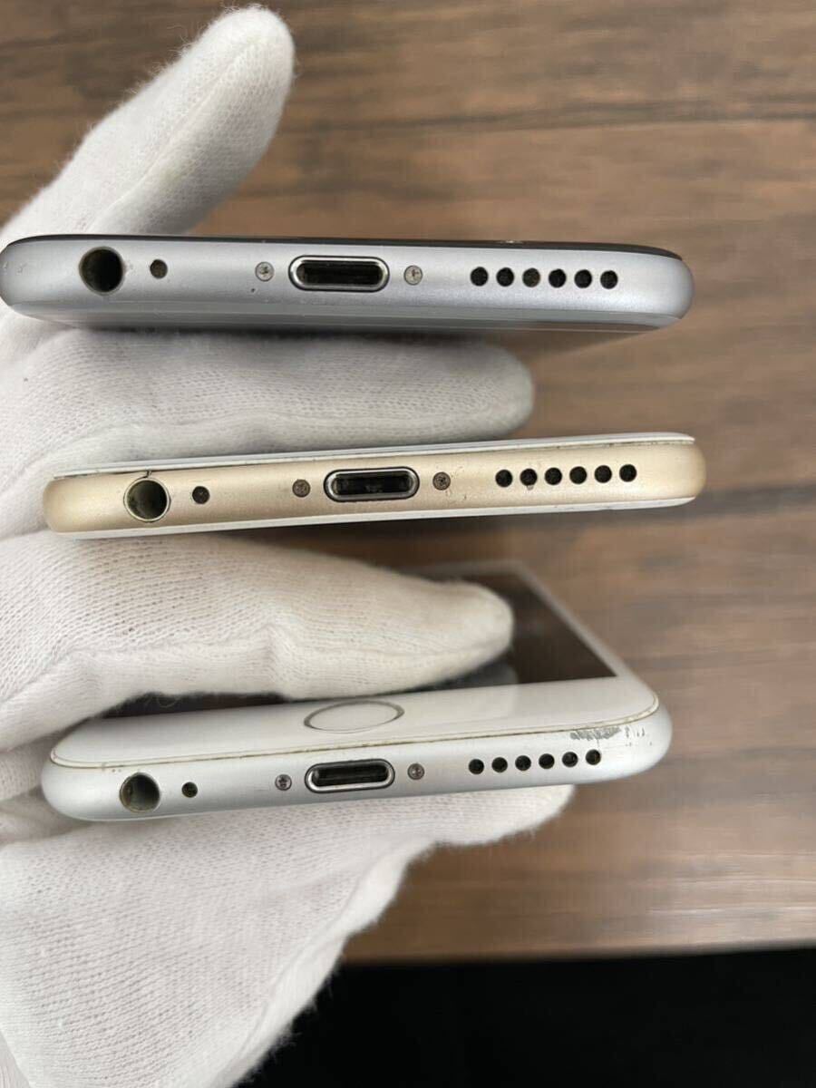Apple（アップル）iPhone6 スペースグレイ ゴールド シルバー　3台セット 利用制限◯ スマートフォン アイフォン ジャンク 部品取り_画像7