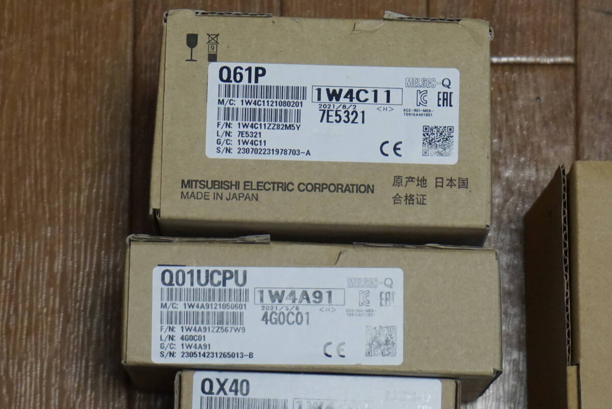  new goods * unused! Q01UCPU DC input 64 point |DC output 64 point MELSEC sequencer set 