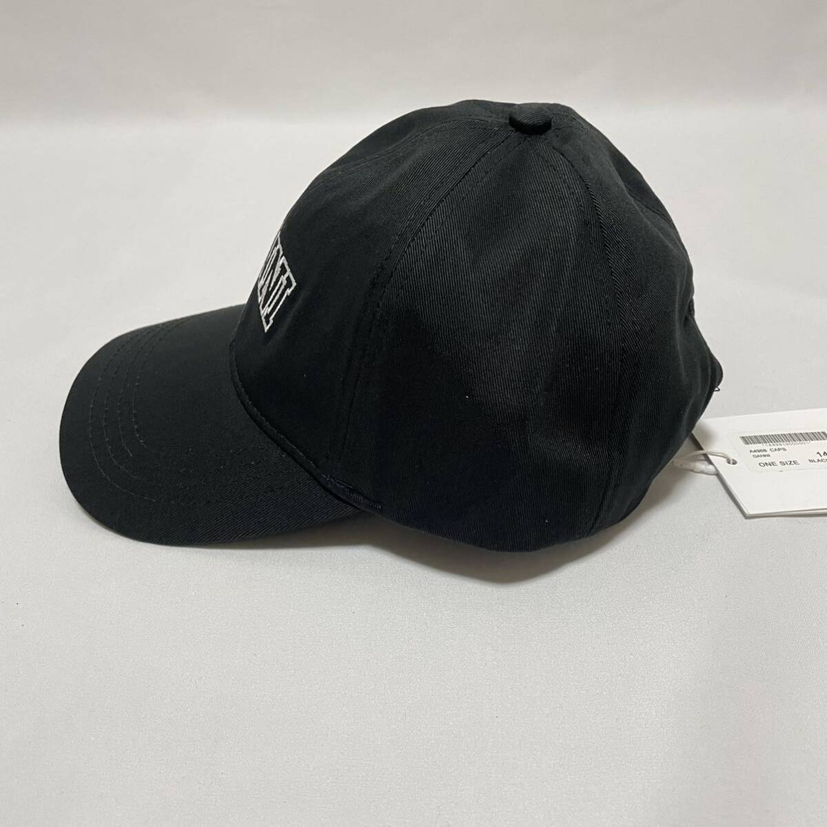 【新品】GANNI ガニー ロゴ オーガニックコットン キャップ 帽子 ブラック