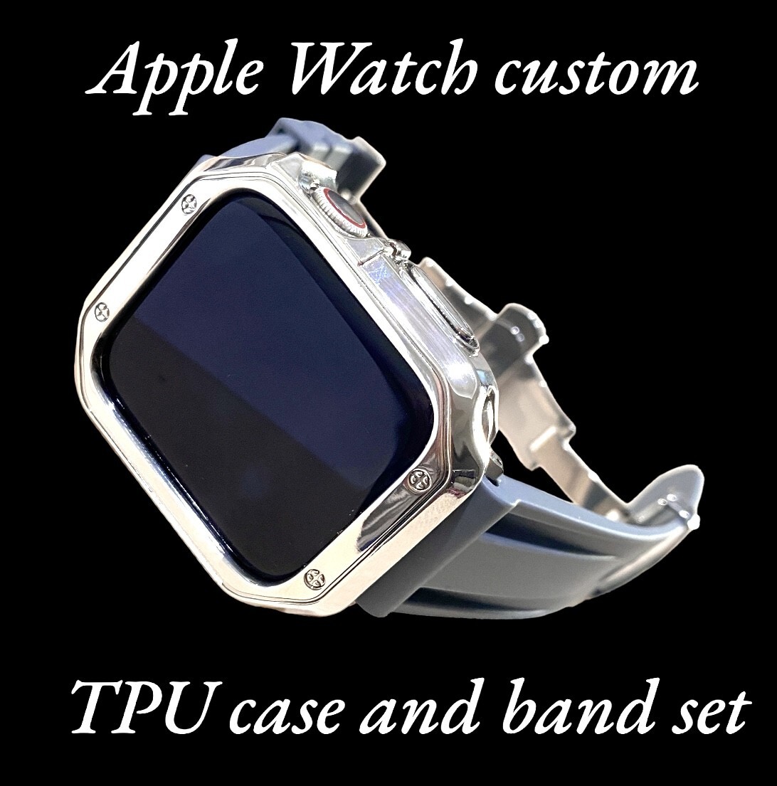 アップル用バンド ラバーベルト Apple Watch カバー　ケース メンズ　レディース38 40 41 42 44 45 49 al_画像1