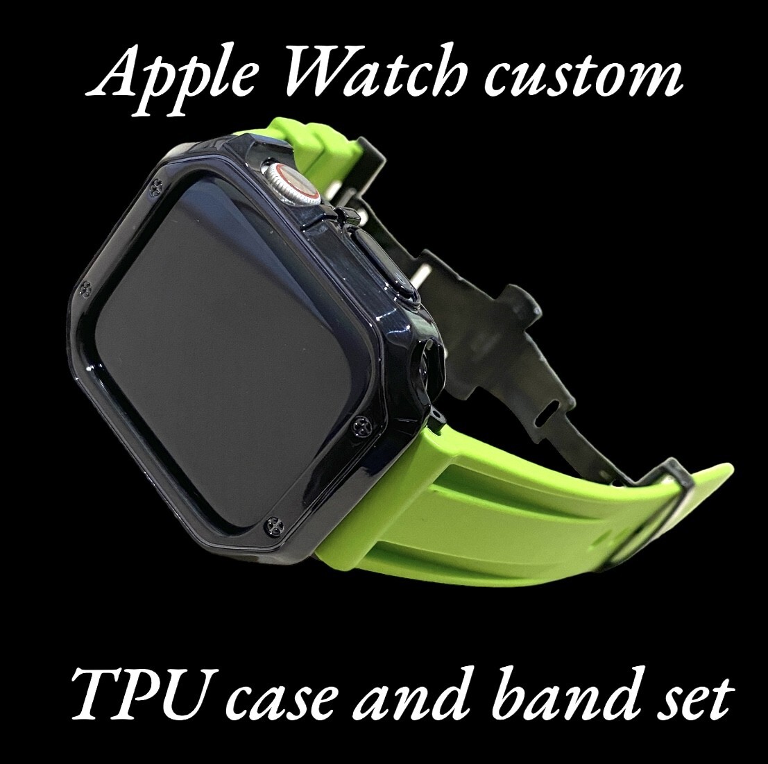 アップル用バンド ラバーベルト Apple Watch カバー　ケース メンズ　レディース38 40 41 42 44 45 49 af_画像1