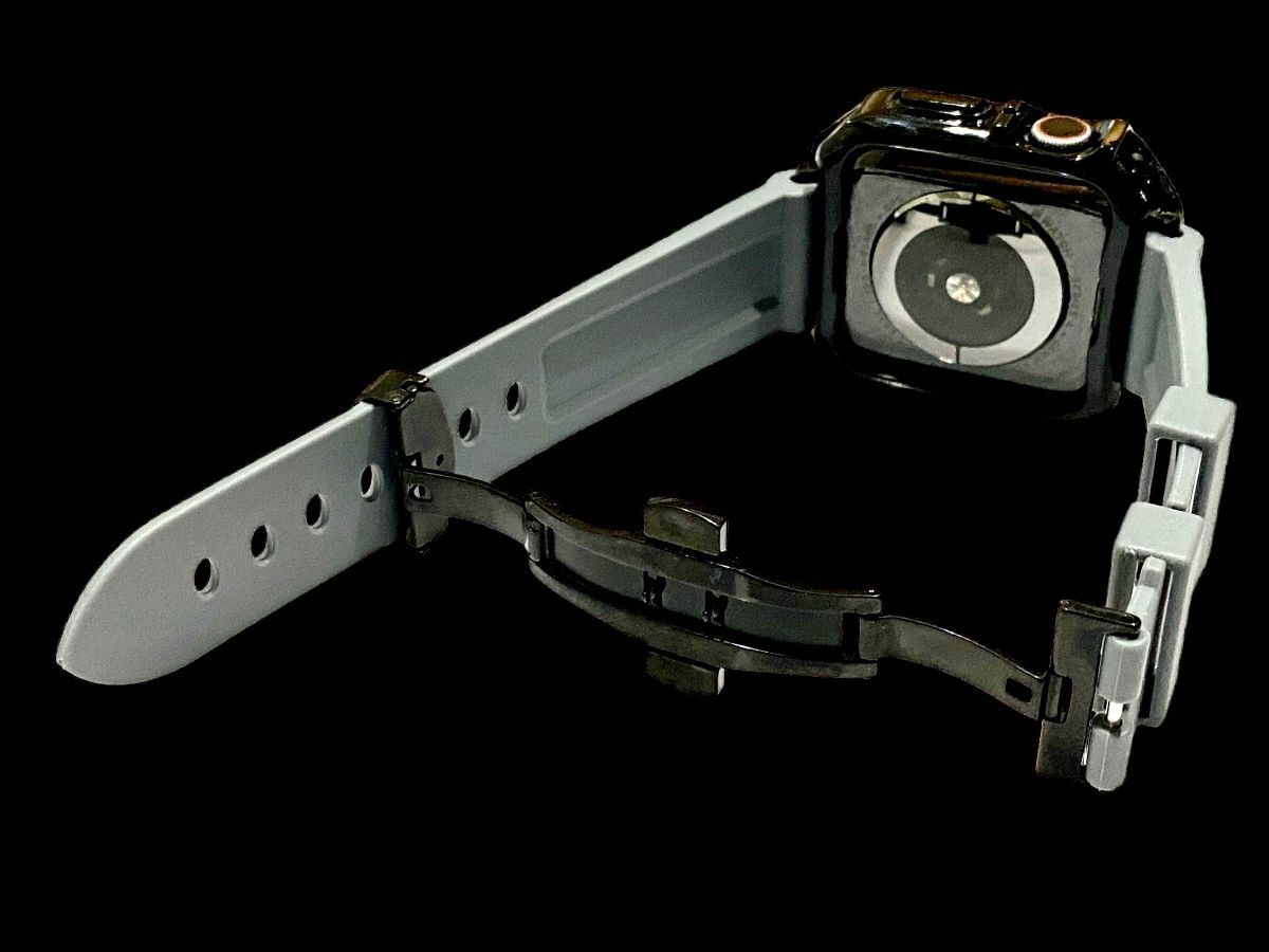 アップル用バンド ラバーベルト Apple Watch カバー　ケース メンズ　レディース38 40 41 42 44 45 49 az_画像5