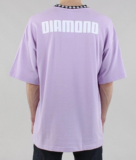 プーマ ダイヤモンドサプライ コラボ オーバーサイズTシャツ USサイズS 日本サイズM相当 パープル DIAMOND OVERSIZE TEE ダイアモンド_画像3