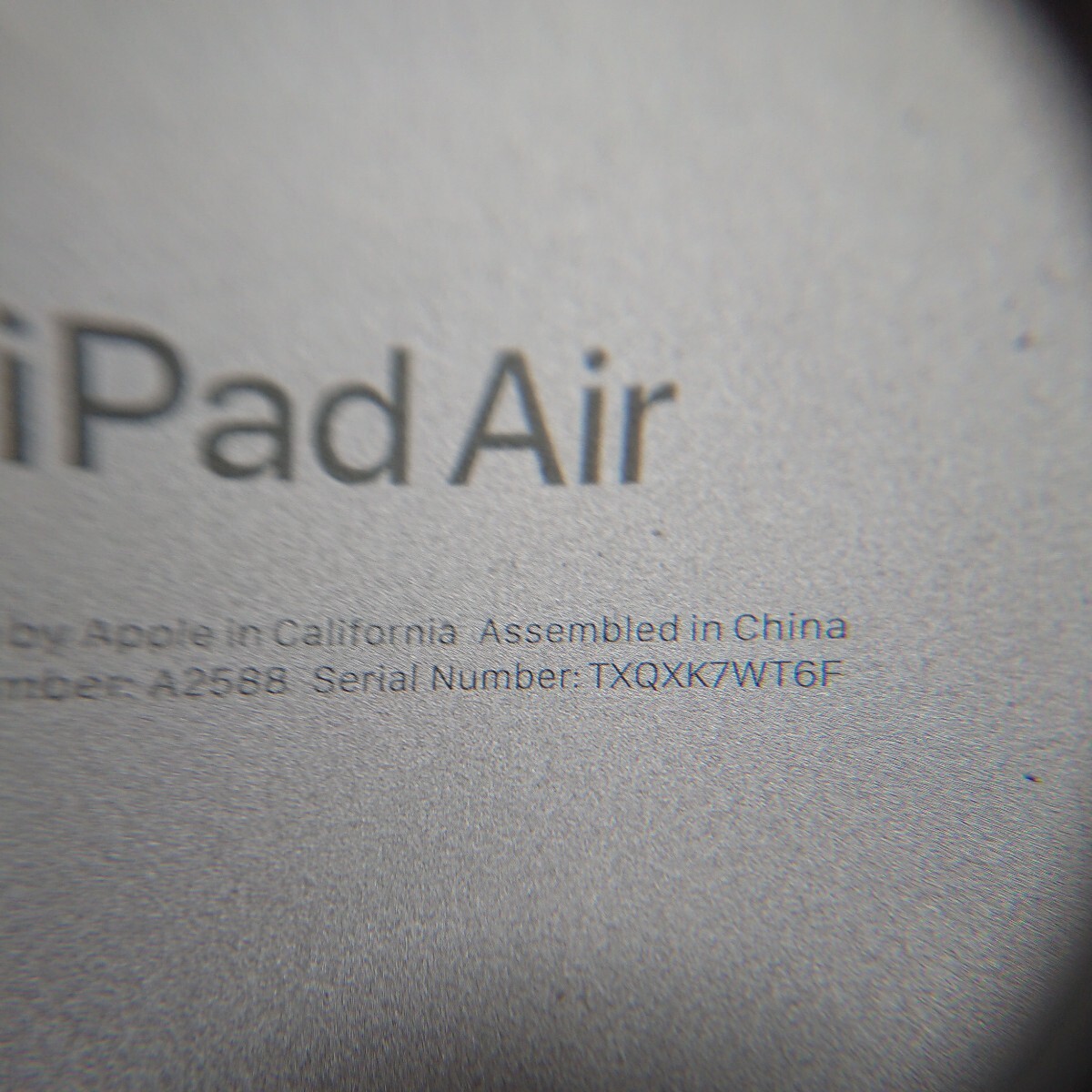 ジャンク iPad Air 5世代 wifi 64GB_画像4