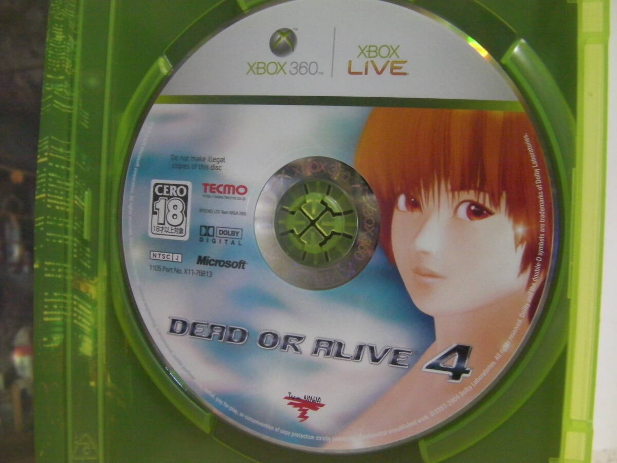 ■■ 即決!! Xbox360 デッドオアアライブ4（ハガキ・チラシ・ポストカード付き）／DEAD OR ALIVE 4■■_画像3