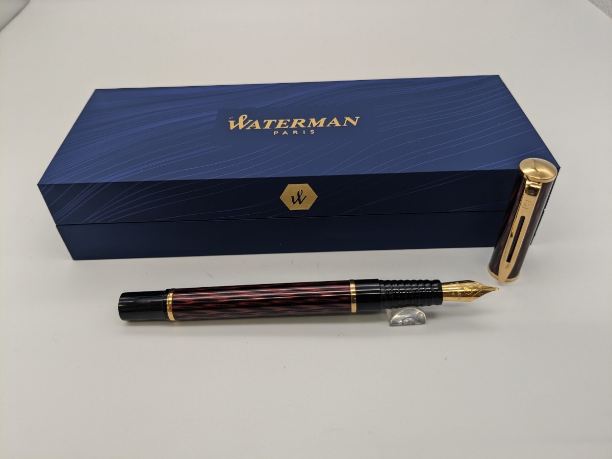  Waterman fountain pen ro rare shadow red F small character 