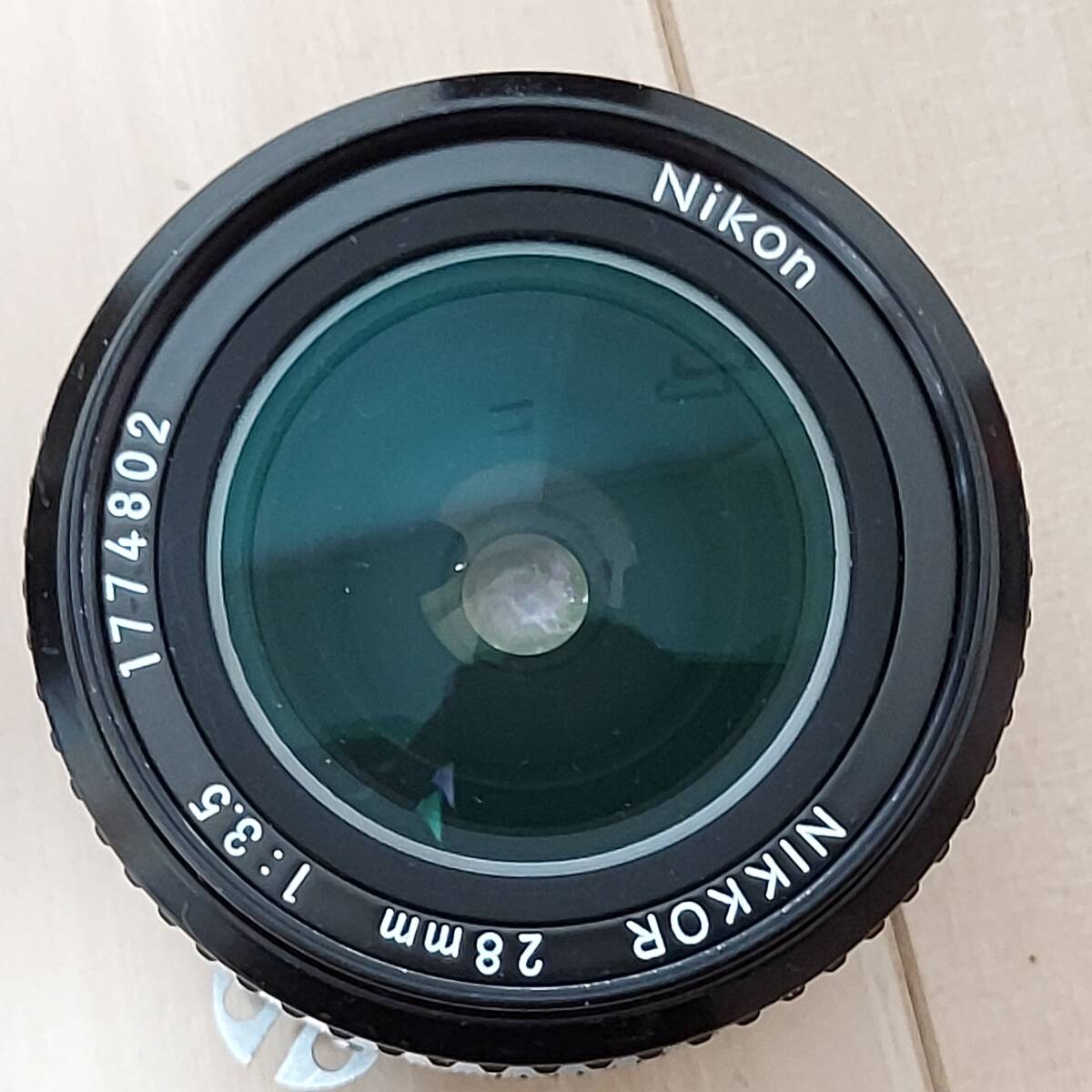 Nikon ニコン レンズ NIKKOR 50mm 1:1.4、NIKKOR 28mm 1:3.5 一眼レフカメラ用レンズ ジャンク 中古◆16458、21436と_画像2