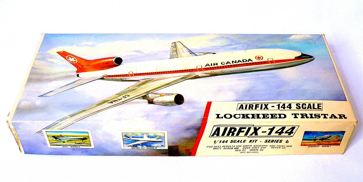 Airfix/エアフィックス 絶版 1/144 ロッキード トライスター カナダ航空 旅客機 プラモデル 未使用 未組立 中袋未開封 超稀少_画像2