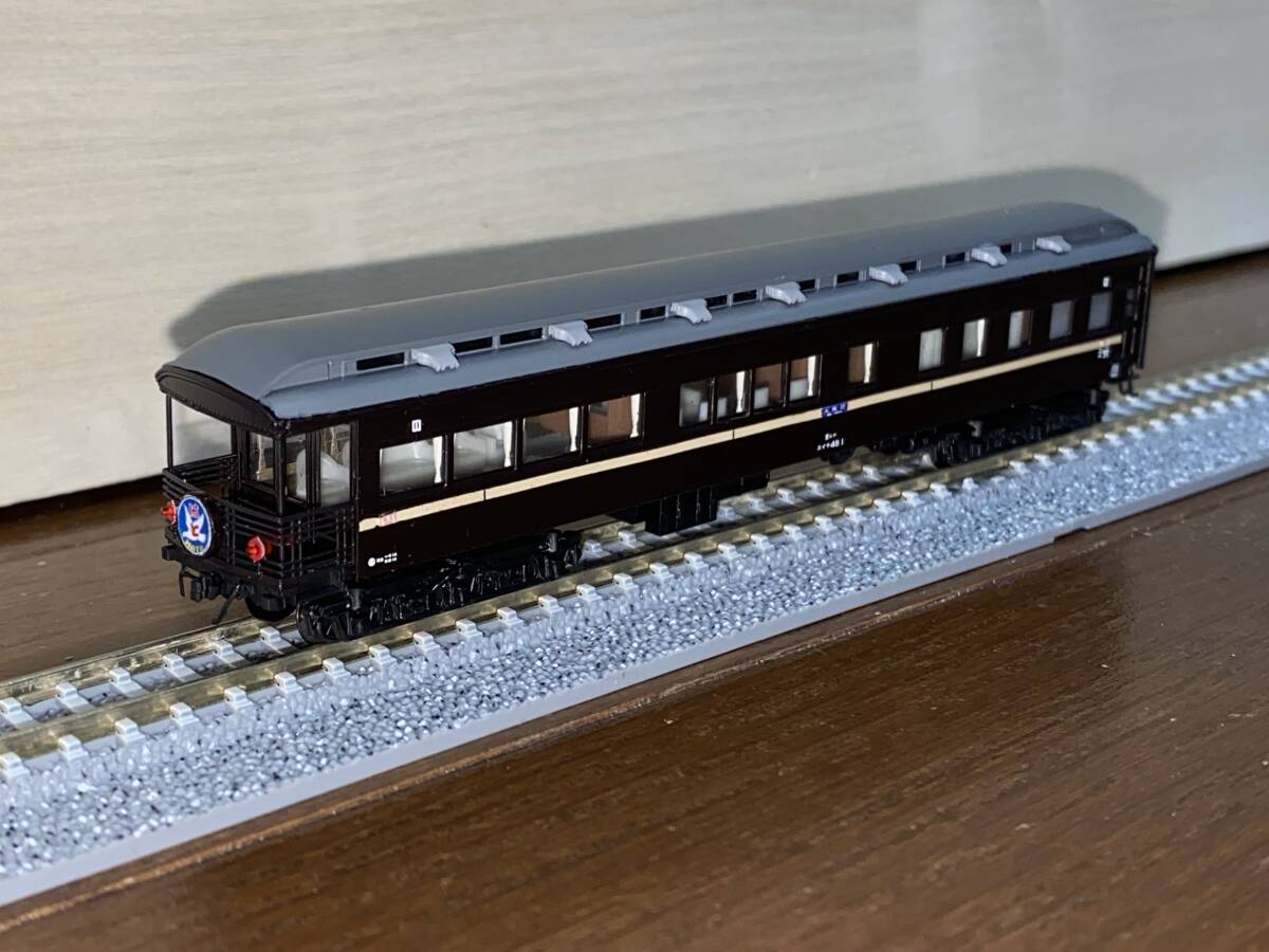 【東海道全線電化後も予備車として活躍】スイテ48 1 Nゲージ 特急「はと」アルモデル キングスホビー 一等展望車