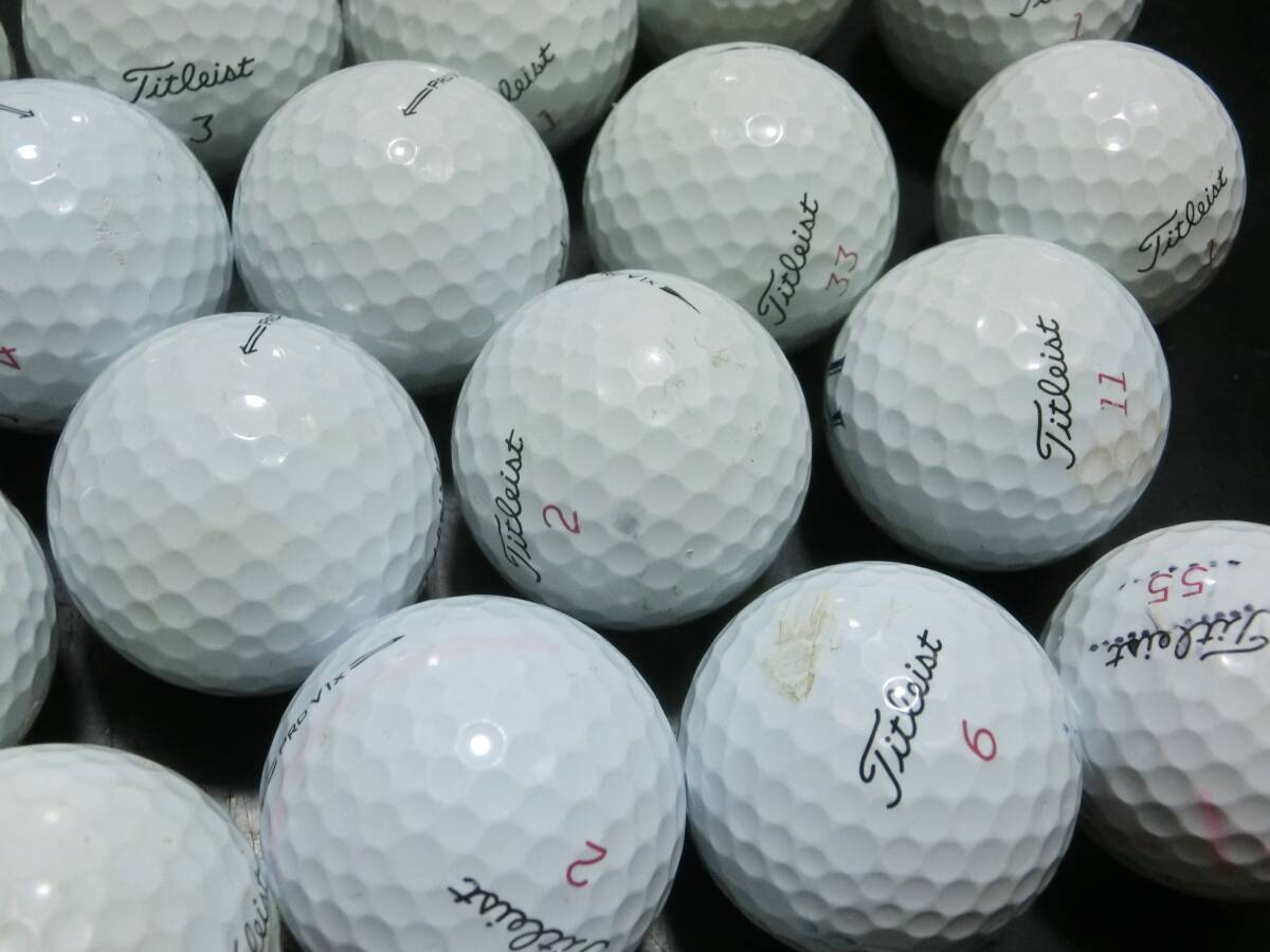 タイトリスト ロストボール PROV1X (24個) + PROV1(22個)＝46個 Bランク 送料520円_画像5