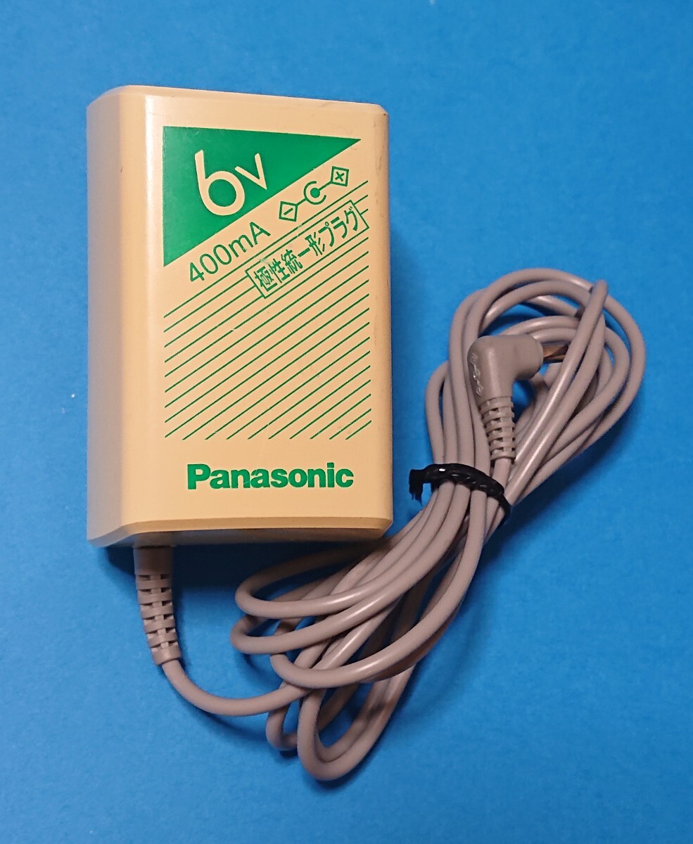 送料無料 即決 Panasonic オーディオ用 ACアダプタ RP-AC61B ラジオ ラジカセ CDラジカセ等 トランス安定化回路 6V 400mA 外径4mm 管白2 _画像1