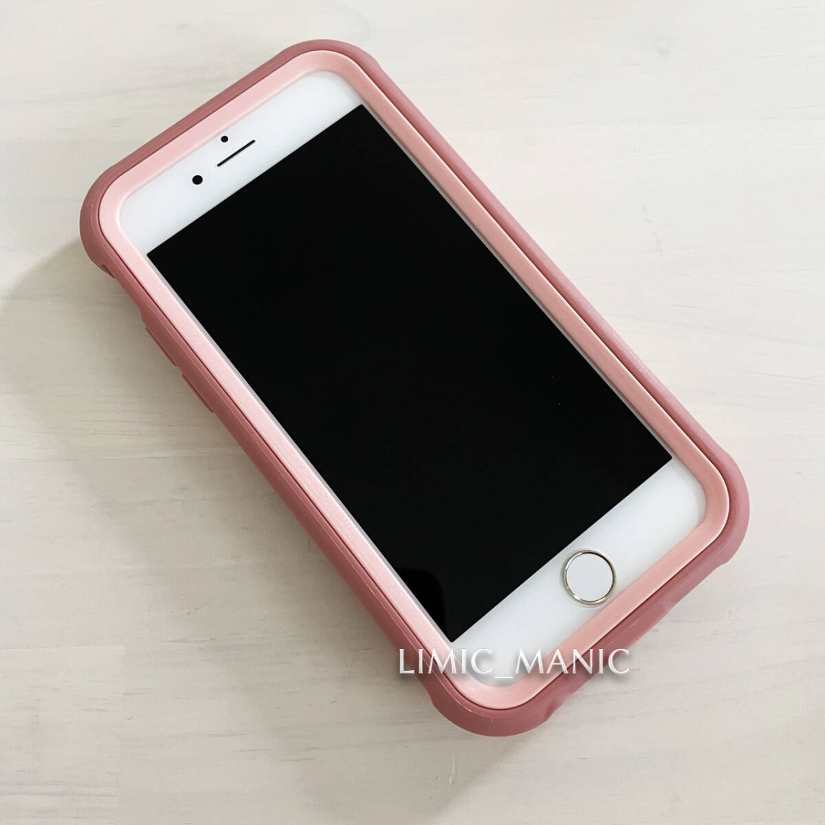 iPhone 7 8 SE (第2世代/第3世代) SE2 SE3 ケース スマホ バンパー スタンド ピンク pink リング付き 重厚 アイフォン