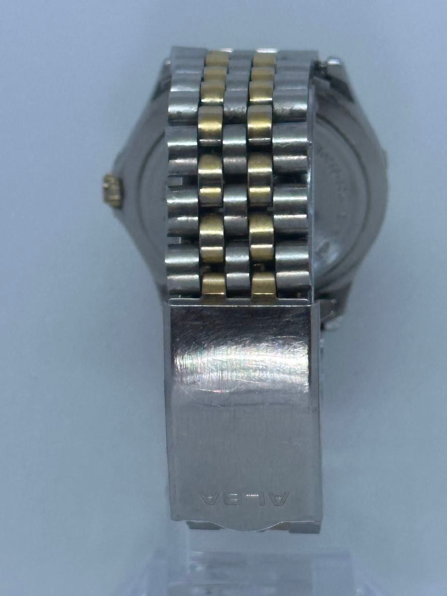 SEIKO ALBA セイコー アルバ Y102-6120 新品電池交換 デイト 腕時計 ボーイズ メンズ スキューバ 稼動品