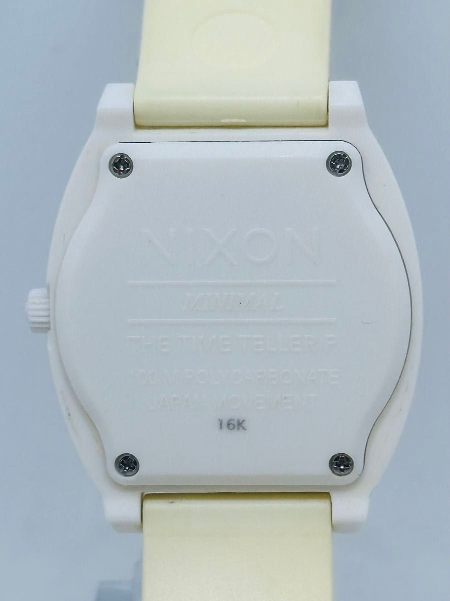 NIXON MINIMAL DW-5700BBMA ニクソン ミニマル ホワイト 白文字盤 ラウンド 腕時計 稼働品