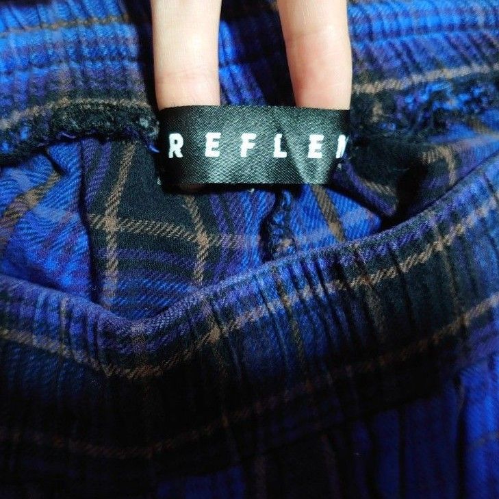 REFLEM レフレム リングサス付きサイドZIPパンツ ブルー REFLEM レフレム リングサス付きサイドZIPパンツ ブルー
