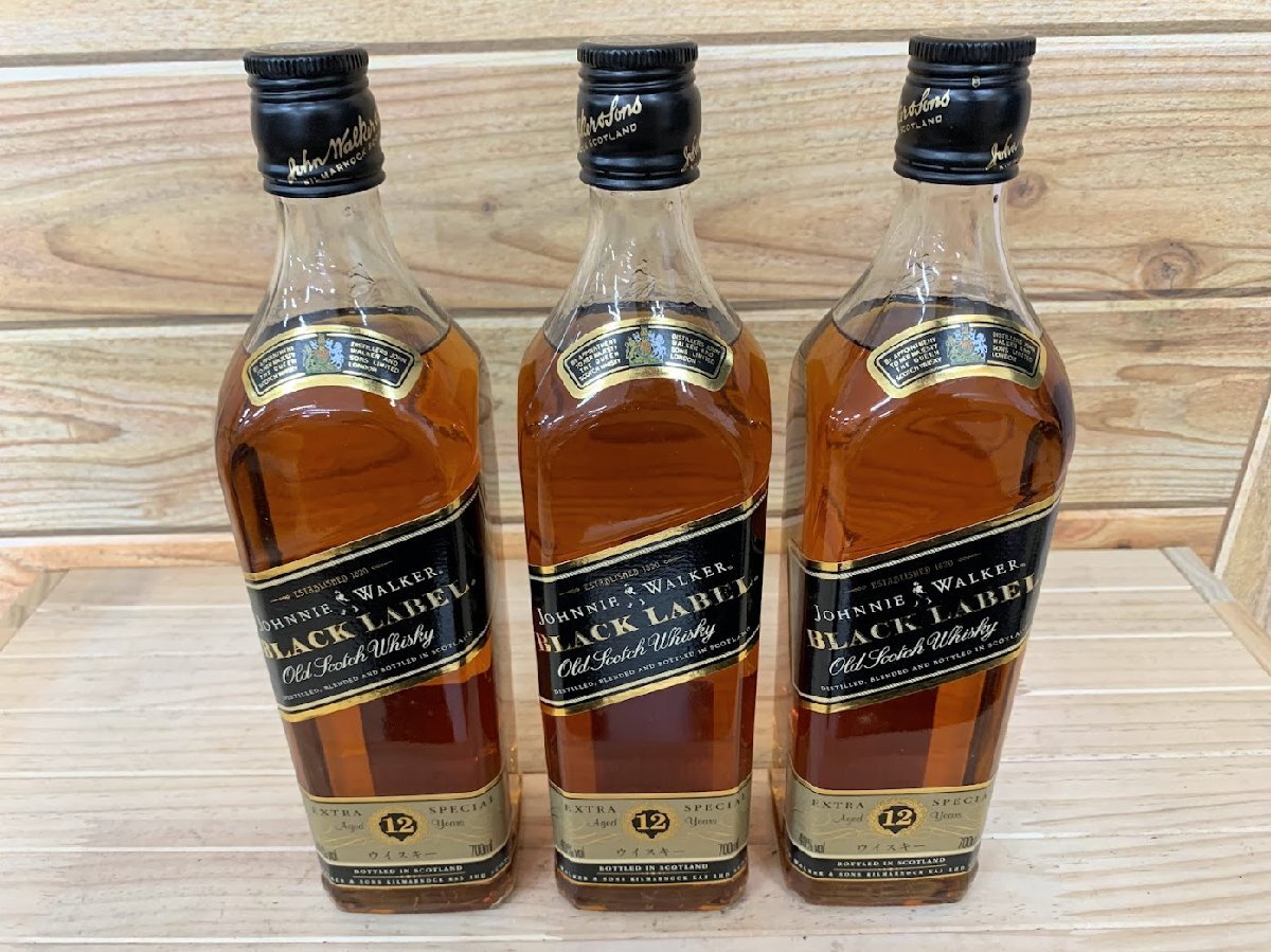 ■JOHNNIE WALKER ジョニーウォーカー BLACK LABEL ブラックラベル EXTRA SPECIAL 12年 700ml 40% ウィスキー 古酒 未開栓 6本セットの画像8