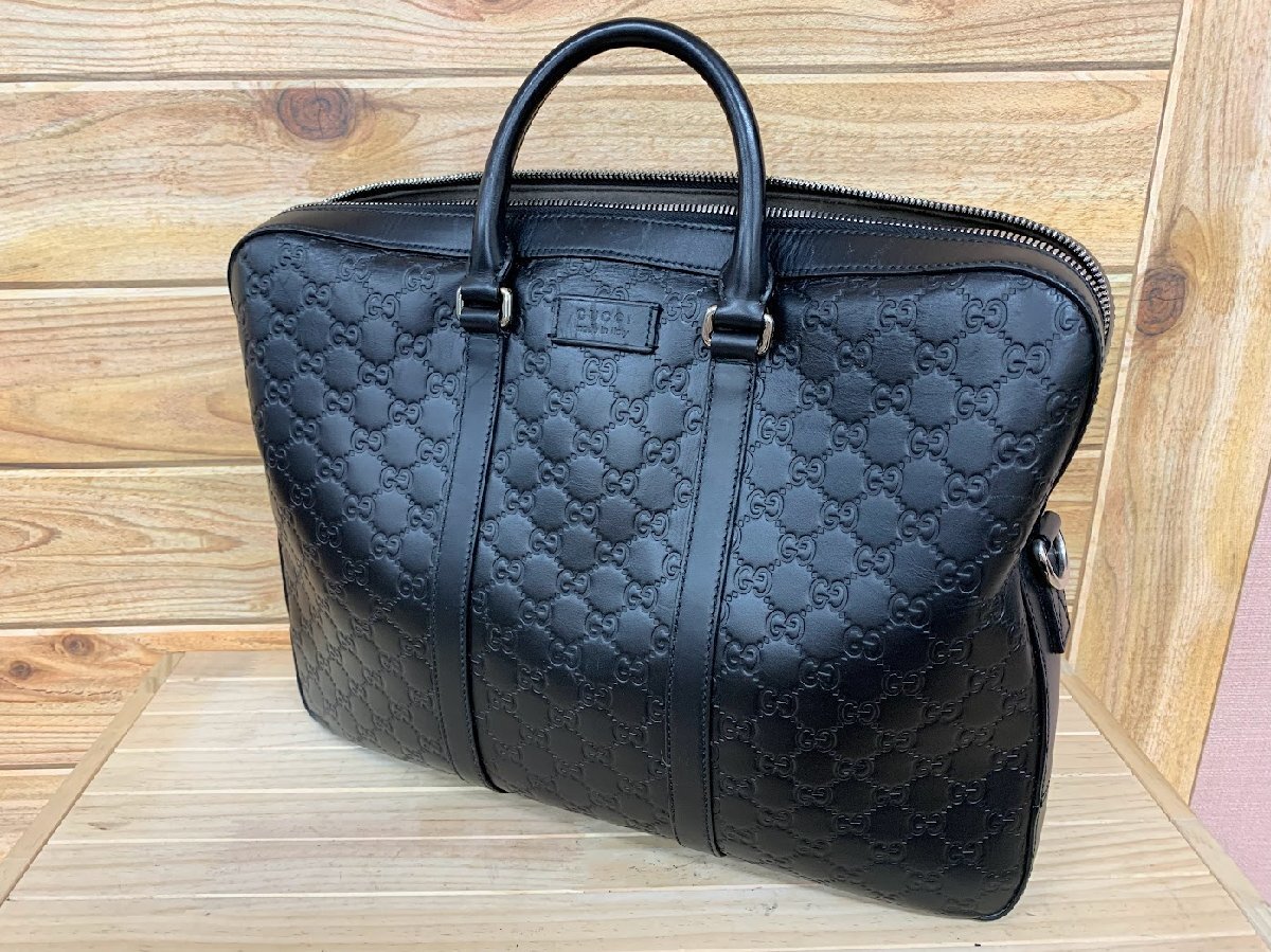 ■GUCCI グッチ GGスプリーム レザー 2WAYボストンバッグ ハンドバッグ 旅行バッグ ビジネスバッグ 428041 493075_画像1