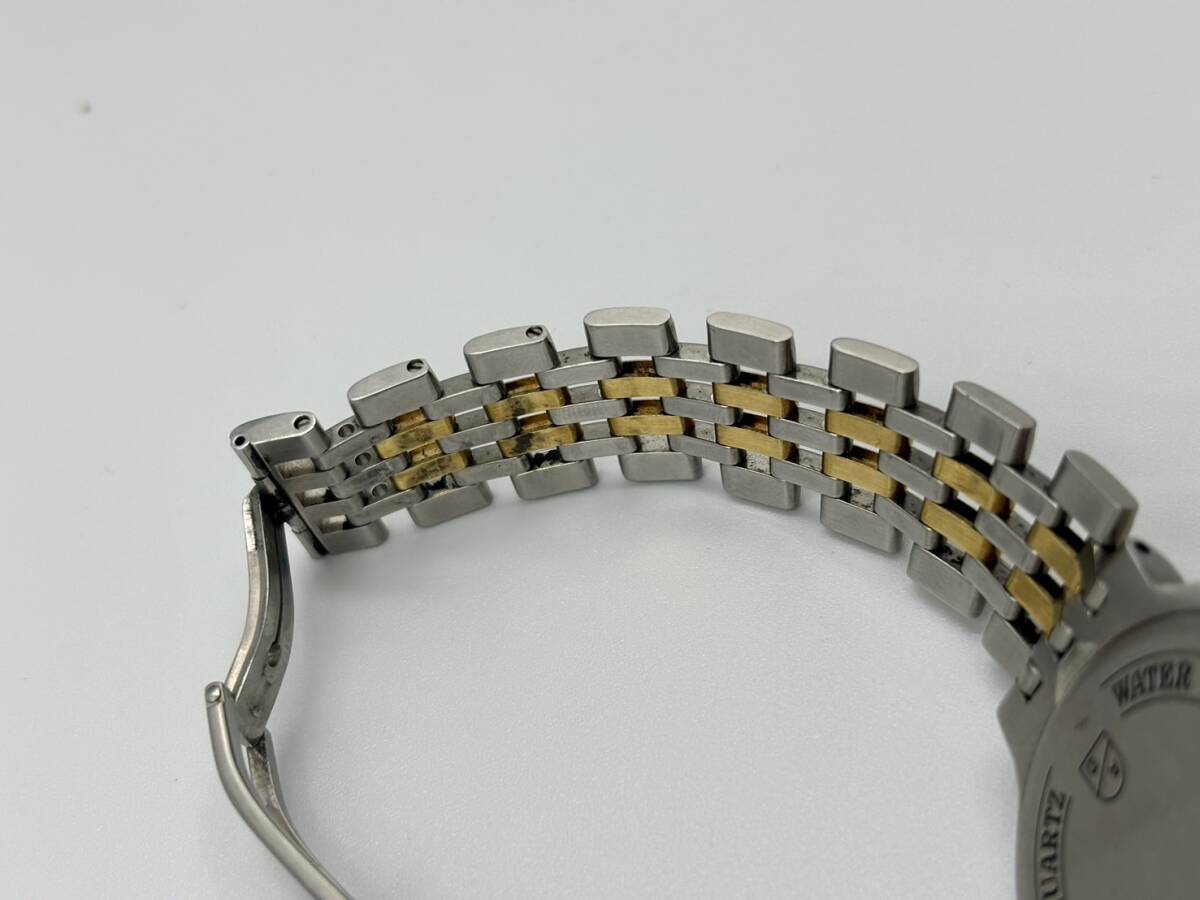 *[ распродажа ] dunhill Dunhill бриллиантовая оправа Elite кварц наручные часы boys размер Date комбинированный цвет Gold циферблат б/у *
