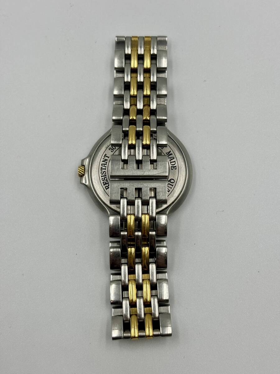 *[ распродажа ] dunhill Dunhill бриллиантовая оправа Elite кварц наручные часы boys размер Date комбинированный цвет Gold циферблат б/у *