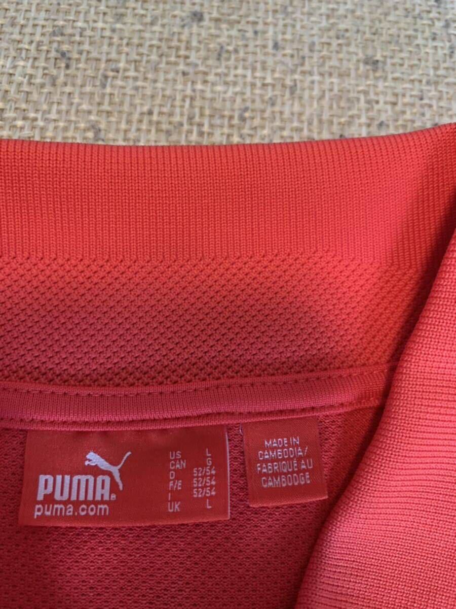 PUMA プーマ　速乾 ドライ半袖ポロシャツ　 赤系　 US:Ｌ（JPN:XL） ゴルフウェア メンズ_画像5