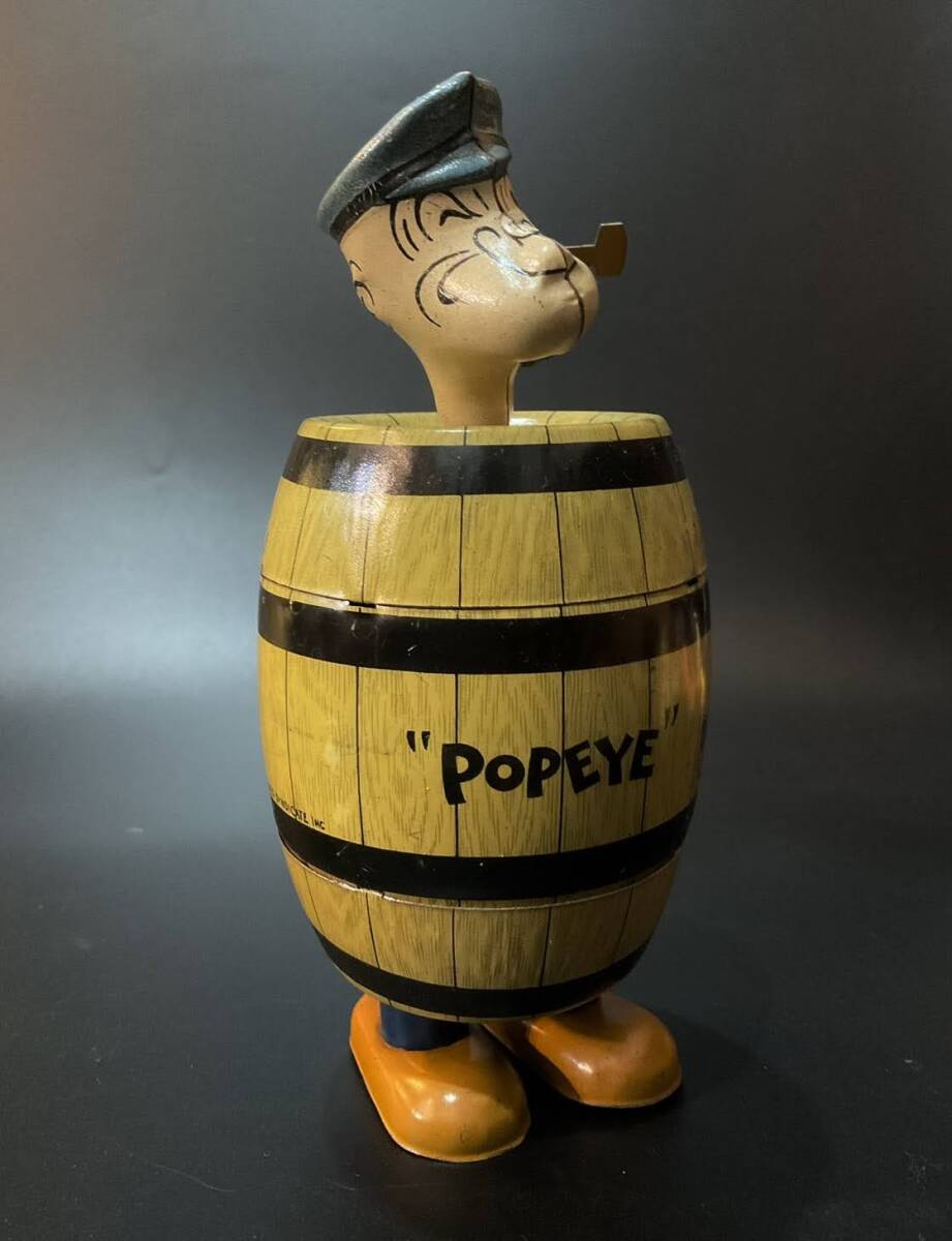 [436] Popeye . Via .| передвижной | *Tin Toy жестяная пластина ( б/у )| 1 иен старт | Yupack 60 размер | пятница отправка 