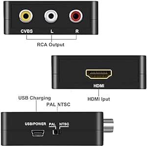 RCA to HDMI変換コンバーター AV to HDMI 変換器 AV2HDMI コンポジットをHDMIに変換アダプタ音声転送_画像5