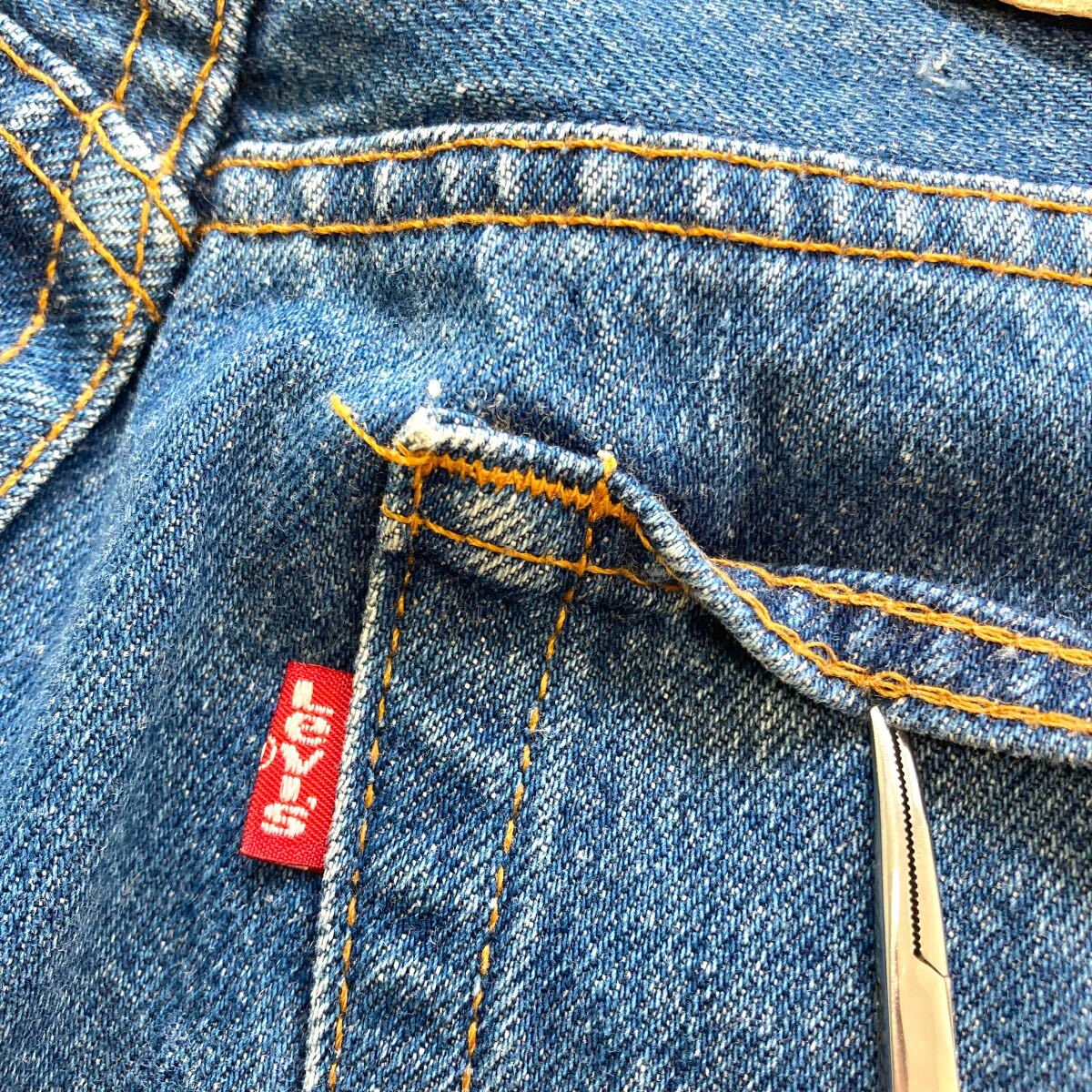 【Levi's】80s リーバイス501 USA製 ヴィンテージ デニムパンツ ジーンズ 80年代 古着 LEVI'S ケアスタンプ紙パッチ アメリカ製 米国製 W30_画像9