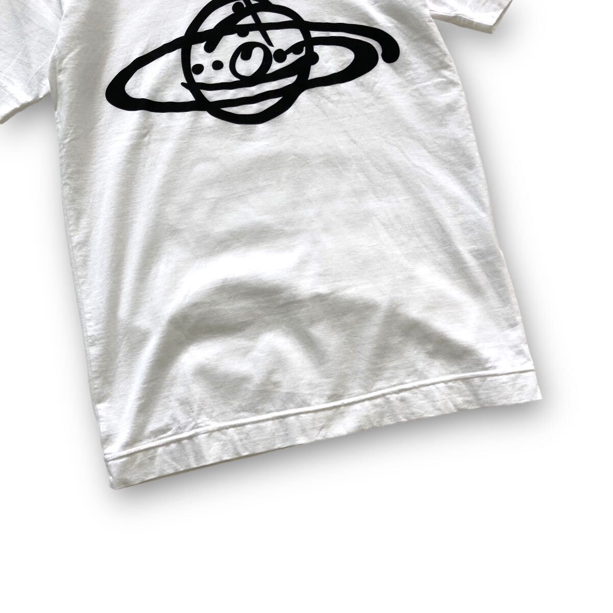 【Vivienne Westwood MAN】(42) ヴィヴィアンウエストウッドマン オーブTシャツ 半袖tシャツ デカロゴ ホワイト 白 日本製 Tee プリント _画像5