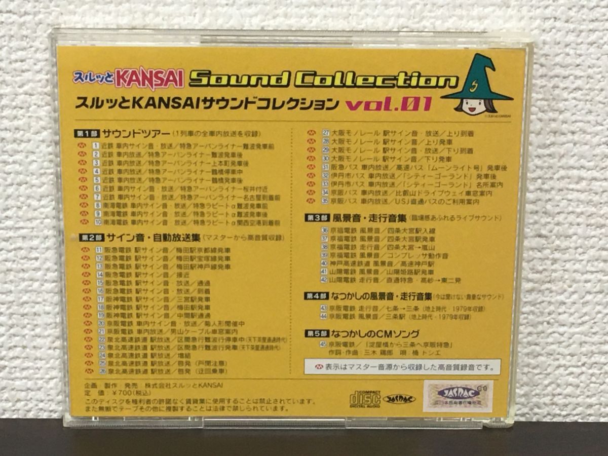 スルッとKANSAI Sound Collection Vol.1　サウンドコレクション／フォトカード付【CD】_画像2