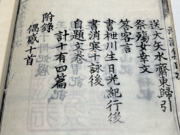 354-C24/渉涛集/中村忠誠/和綴じ本_画像3