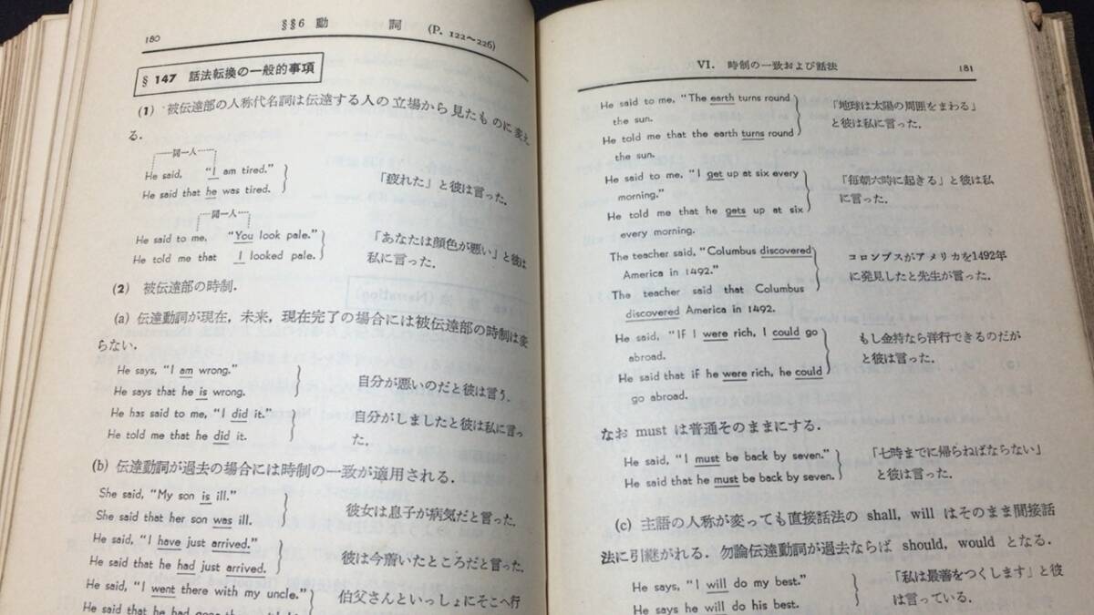 【英語参考書20】『実力英文法』●広瀬泰三/中島義行●螢光社●全321P/昭和30年●検)文型単語文法長文演習テキスト問題集大学受験語学学習_画像7