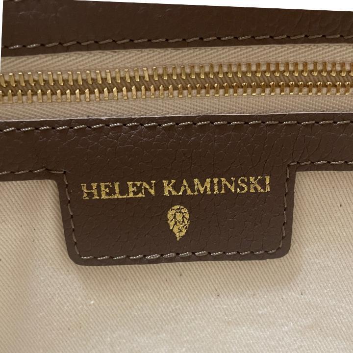 【美品・袋付き】HELEN KAMINSKI ラフィア カゴバッグ トートバッグ ヘレンカミンスキー かごバッグ ハンドバッグ ハンドルレザー_画像4