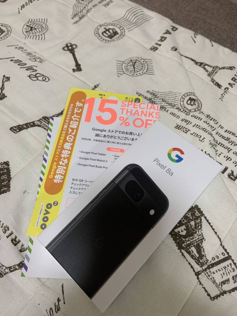 Google Pixel 8a 128GB 黒SIMフリー 残債無し おまけ付き_画像1