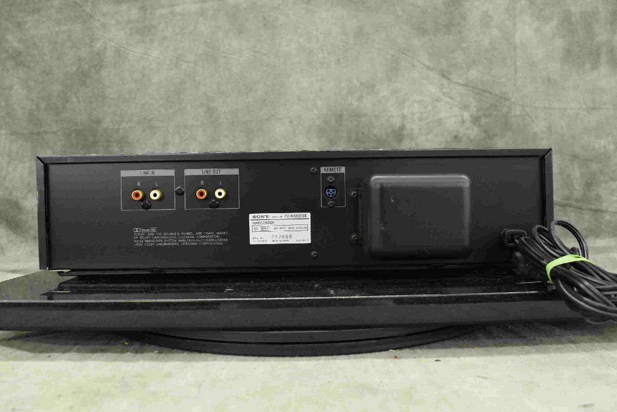 F*SONY Sony TC-K555ES II stereo cassette deck * junk *